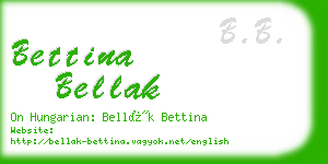 bettina bellak business card